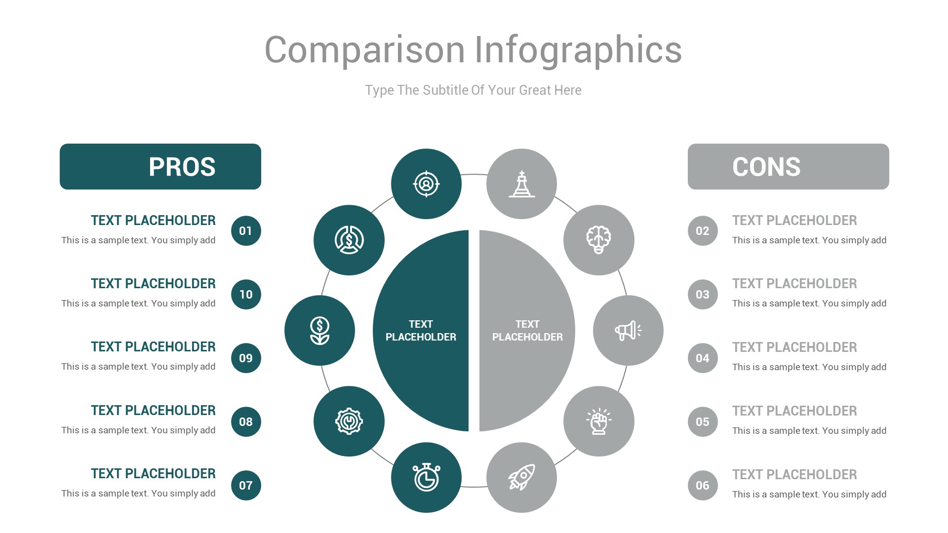 Comparison Chart Powerpoint Infographics Template, Presentation Templates